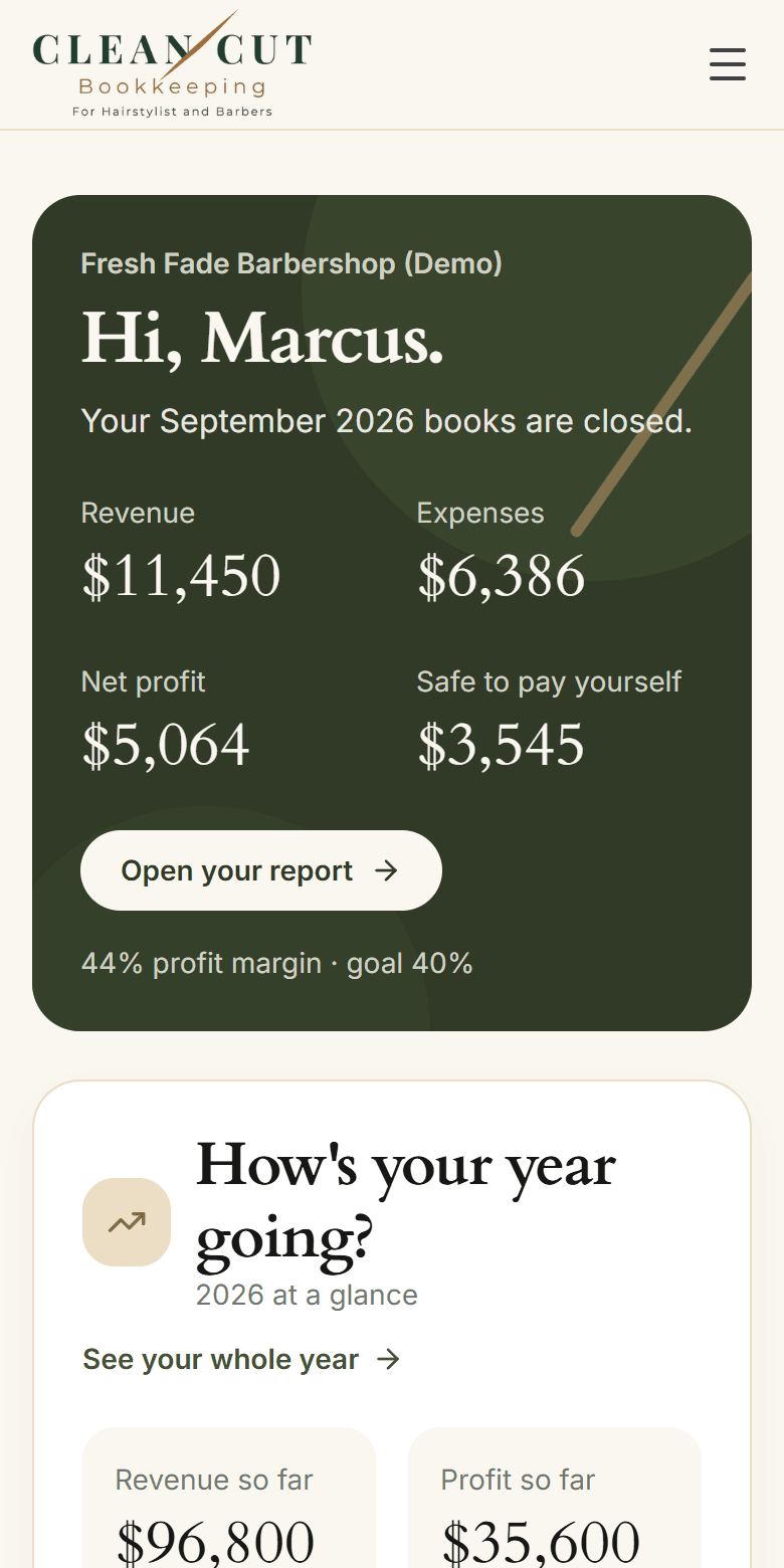 Your month at a glance